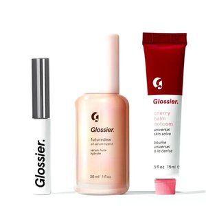 GLOSSIER Boy Brow + Balm Dotcom + Futuredew SET NWT